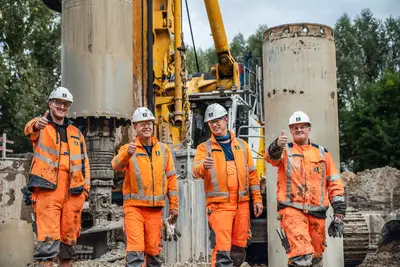 The BAUER team is meeting the project’s challenges with commitment, precision, and teamwork.